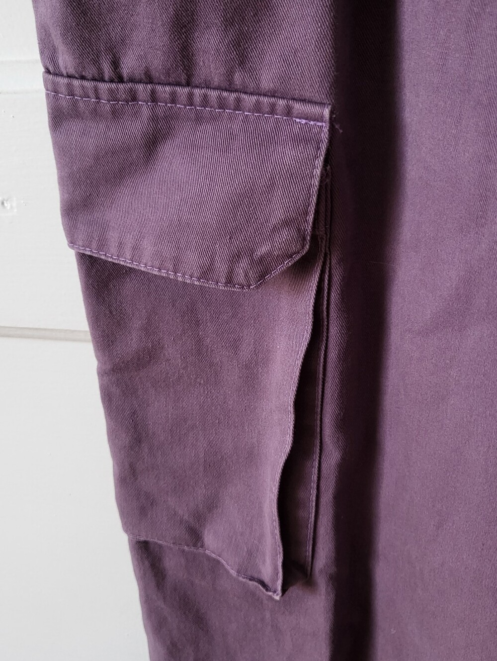 Rachel Comey Purple Utility Cargo Wide Leg Jumpsuit Belted XS - Picture 4 of 5